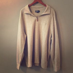 Beige Ralph Lauren quarter-zip